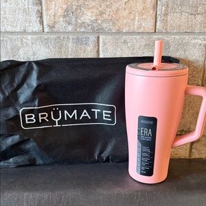 BrüMate 30oz Tumbler with Straw in guava color retail $40